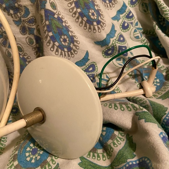 Retro vintage globe hanging light fixture from the sixties boho hippie - Picture 6 of 9